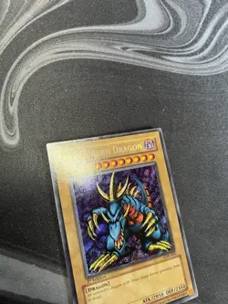 YuGiOh 2002 LOB-000 Tri-Horned Dragon 1st Edition Glossy LP - Image 2