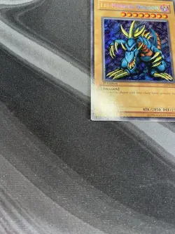 YuGiOh 2002 LOB-000 Tri-Horned Dragon 1st Edition Glossy LP - Image 5