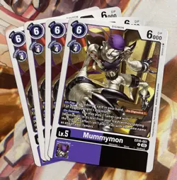 Digimon Card Game Mummymon EX10-051 U Playset Of 4 - Image 1
