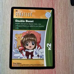 Cardcaptor Sakura Trading card game series 1 : demo card 1st ED S1 Double Boost - Image 1