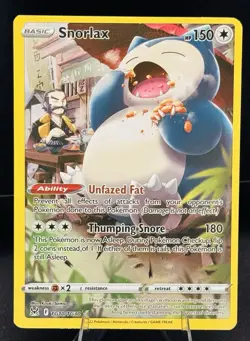 Pokemon TCG Snorlax TG10/TG30 Lost Origin Trainer Gallery Ultra Rare Card - Image 1