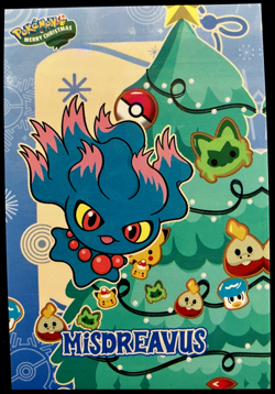 Misdreavus Ice Holo Pokemon 2024 Card Database Merry Christmas - Image 1