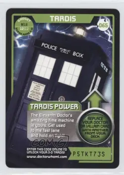 2010 Doctor Who - Monster Invasion Trading Card Game Tardis #65 - Image 1
