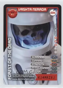 2010 Doctor Who - Monster Invasion Trading Card Game Vashta Nerda #34 - Image 1