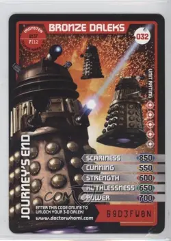 2010 Doctor Who - Monster Invasion Trading Card Game Bronze Daleks #32 - Image 1