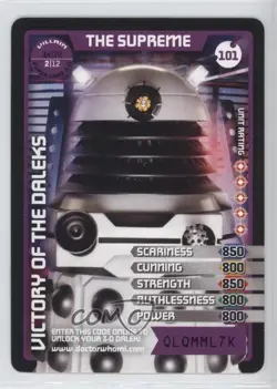 2010 Doctor Who - Monster Invasion Trading Card Game The Supreme #101 - Image 1