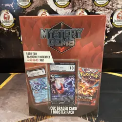 Pokemon Mystery Gems 1 CGC Graded Card & 1 Booster Pack 2025! New Sealed Box! - Image 1