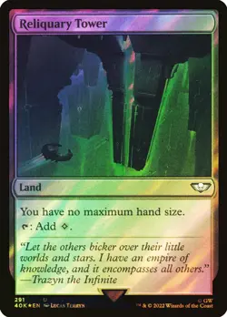 1x SURGE FOIL Reliquary Tower Warhammer 40000 40k Surge Foil #291 MTG - Image 1