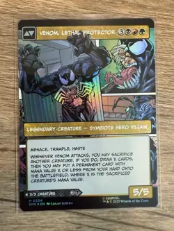 Eddie Brock Venom, Lethal Protector (0224) - Borderless M MTG Spider-Man Foil - Image 2