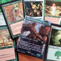 Whole Entire COMMANDER Deck MTG - Ents TREEFOLK Kindred Saprolings Dryad Green - Image 1
