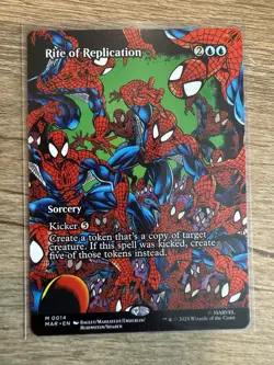 MTG Rite of Replication (Borderless) Marvel's Spider-Man Eternal-Legal NM - Image 1