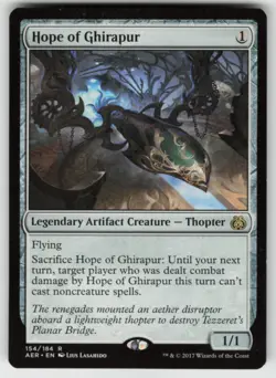 MTG Hope of Ghirapur R Aether Revolt 154 LP - Image 1