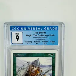 Ice Storm Unlimited (Second Edition) Uncommon 1993 MTG - Mint CGC 9 FREE SHIP! - Image 2