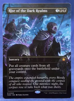 Rise of the Dark Realms (Borderless) - MTG - Foundations FDN - NM - Image 1