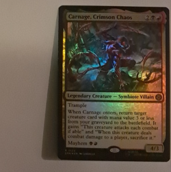 Carnage, Crimson Chaos FOIL NM/M Marvel Spiderman MTG MAGIC THE GATHERING - Image 1
