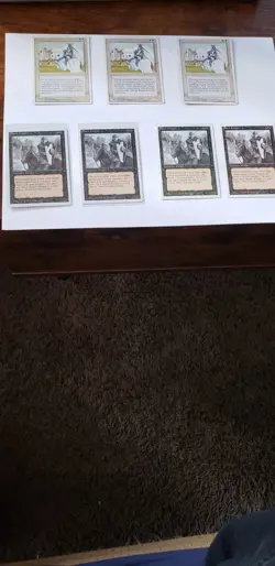 White Knight/ Black Knight Lot MTG Alternate 4th Edition Magic AMAZING CONDITION - Image 1