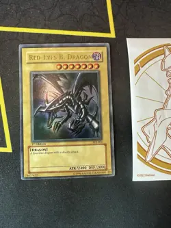 YuGiOh Red-Eyes B. Dragon SDJ-001 1st Edition Joey Ultra Rare Holo 142💎NM💎 - Image 1