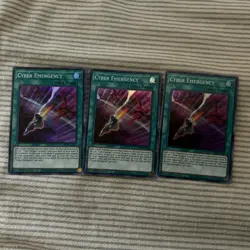 YUGIOH CYBER EMERGENCY GEIM-EN042 1ST SUPER X3 NM - Image 1