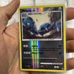 Pokemon Metang 64/146 Reverse Holo Legends Awakened Pokemon Card Uncommon TCG LP - Image 2
