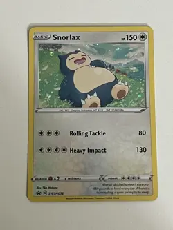 Snorlax SWSH032 SWSH: Sword & Shield Promo Cards Holo NM - Image 1