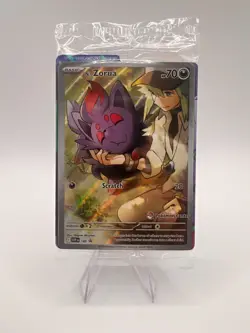 Pokemon TCG Sv09: Journey Together N's Zorua Pokemon Center Card 189 SEALED - Image 1
