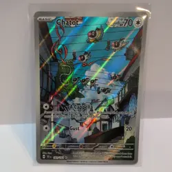 Pokemon TCG Chatot Scarlet Violet Temporal Forces 181/162 Illustration Rare Card - Image 1