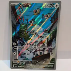 Pokemon TCG Chatot Scarlet Violet Temporal Forces 181/162 Illustration Rare Card - Image 2