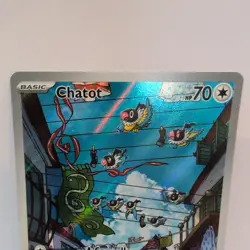 Pokemon TCG Chatot Scarlet Violet Temporal Forces 181/162 Illustration Rare Card - Image 3