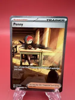 Pokemon TCG Scarlet & Violet Penny Holo Card 252/198 Special Illustration Rare - Image 1