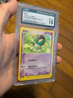 (POP 22) CGC 10 GEM MINT Ralts EX Ruby & Sapphire E-Reader 67/109 Pokemon Card - Image 2