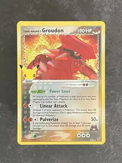 Team Magma's Groudon - 9/95 - Pokemon Celebrations - English Pokemon Card - Image 1