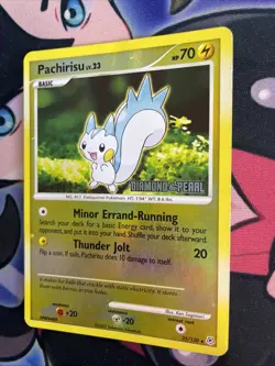 Pachirisu LV.23 Reverse Holo 35/130 STAMPED Diamond & Pearl Pokemon Card 2007 MP - Image 3