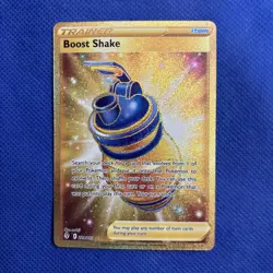 Boost Shake 229/203 Evolving Skies Gold Secret Rare Pokemon TCG Card NM - Image 1