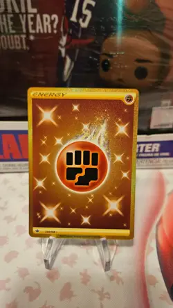 2021 Gold Fighting Energy 233/198 Chilling Reign Full Art Pokemon Card - Image 1