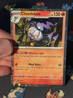 Pokemon Cards Chandelure 038/167 Cosmos Holo Promo - (NM) *SWIRL* - Image 2