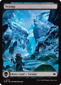 Bloomburrow Full Art Winter Swamp Land, Full Art Land, Basic Land, 273 - Image 1