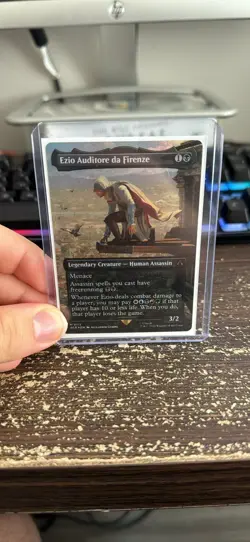 MTG Ezio Auditore da Firenze (Borderless) (Foil) NM - Image 1