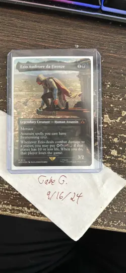 MTG Ezio Auditore da Firenze (Borderless) (Foil) NM - Image 2