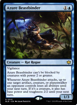 MTG Azure Beastbinder Bloomburrow Rare NM - Image 1
