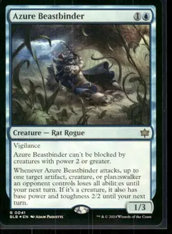 MTG #41 Azure Beastbinder Bloomburrow Rare - Image 1
