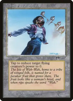 Island of Wak-Wak MTG Arabian Nights Regular Near Mint - Image 1