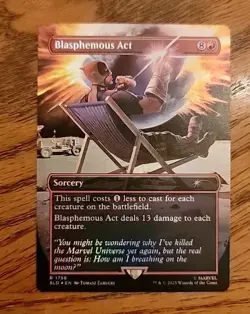 MTG Blasphemous Act (SLD) Secret Lair Deadpool Series Rainbow Foil Rare 1756 - Image 1