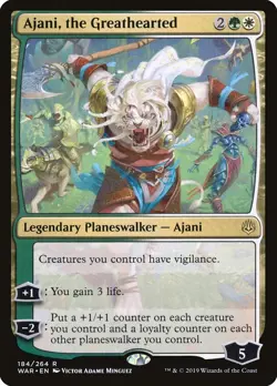 Ajani, the Greathearted | MTG War of the Spark #184 | M/NM - Image 1