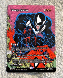 Savage Beating M 0013 Mythic Borderless - Magic MTG Marvel's Spider-Man - Image 1
