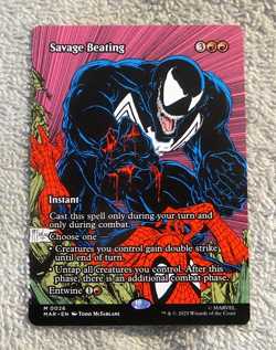 Savage Beating M 0013 Mythic Borderless - Magic MTG Marvel's Spider-Man - Image 2