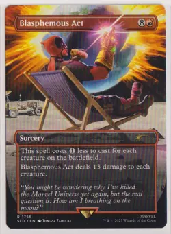 Magic: The Gathering Blasphemous Act (1756) Secret Lair Drop Marvel Deadpool NF - Image 1
