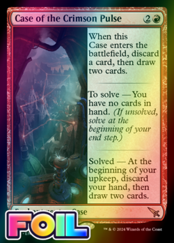 x1 Case of the Crimson Pulse MKM MTG 114 FOIL RARE M/NM 1x - Image 1