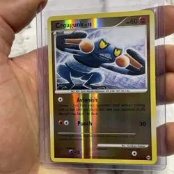 Pokemon Croagunk Reverse Holo 61/99 AR Arceus NM Pokemon Common 2009 Nintendo - Image 2