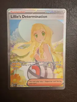 Pokemon Lillie's Determination SIR 184/132 Mega Evolution ENGLISH Pack Fresh - Image 1