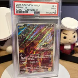 2023 POKEMON Drowzee 210/198 Scarlet & Violet Illustration Rare PSA MINT 9 - Image 1
